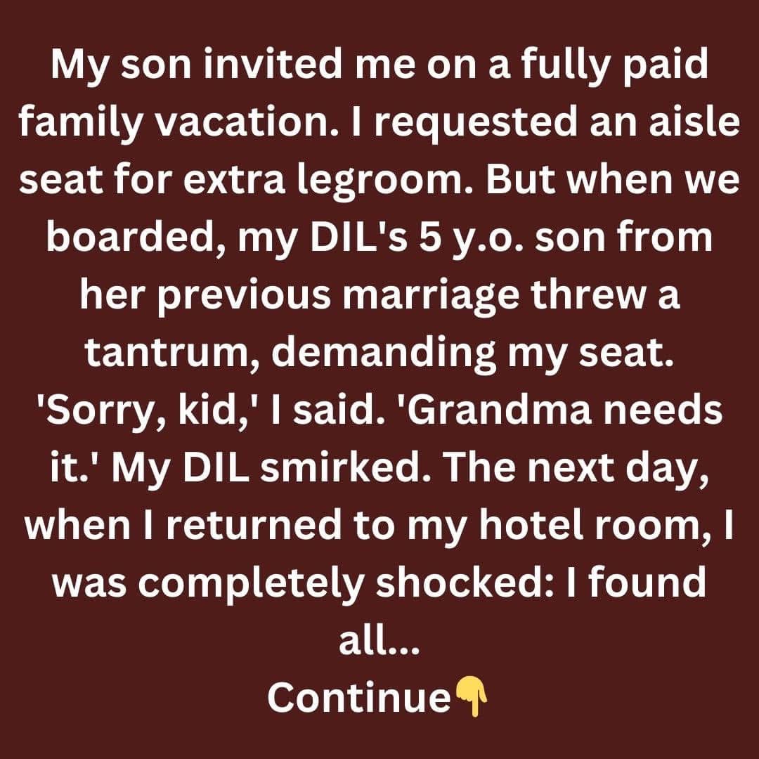 I Refused to Give Up My Seat to My DIL’s Spoiled Kid