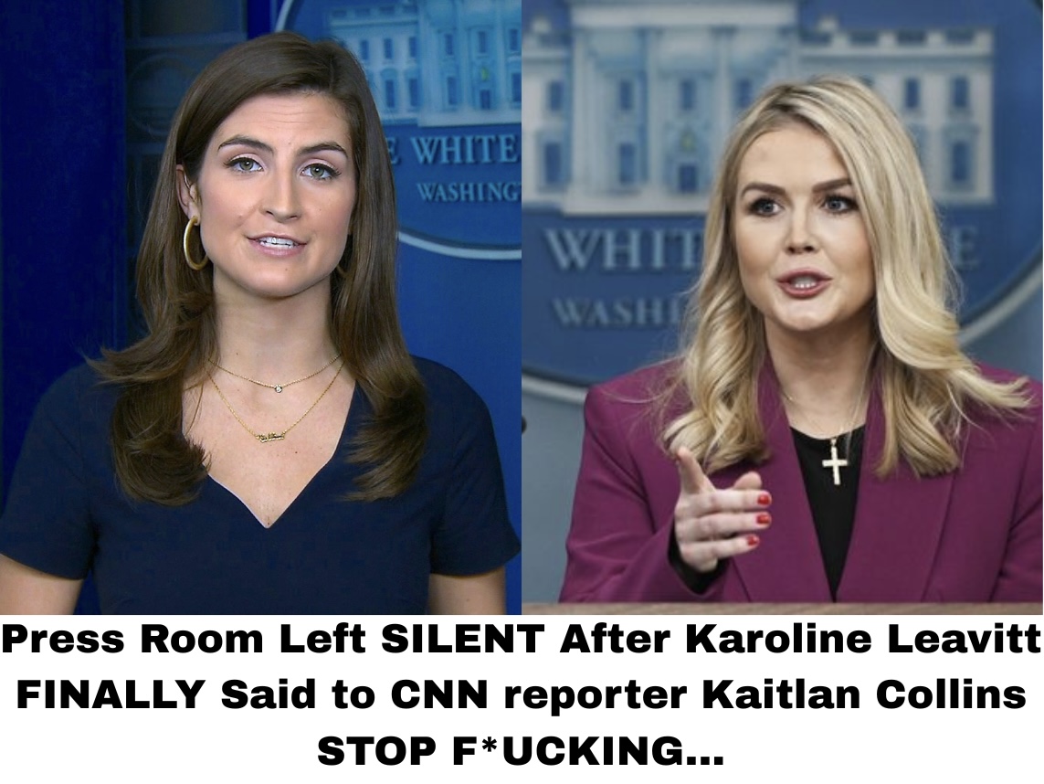 Press Room Left SILENT After Karoline Leavitt FINALLY Said to CNN reporter Kaitlan Collins STOP F*UCKING…
