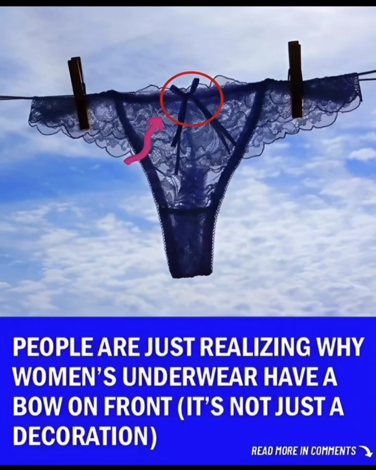 The Pocket In Women’s Underwear Actually Serves A Purpose.
