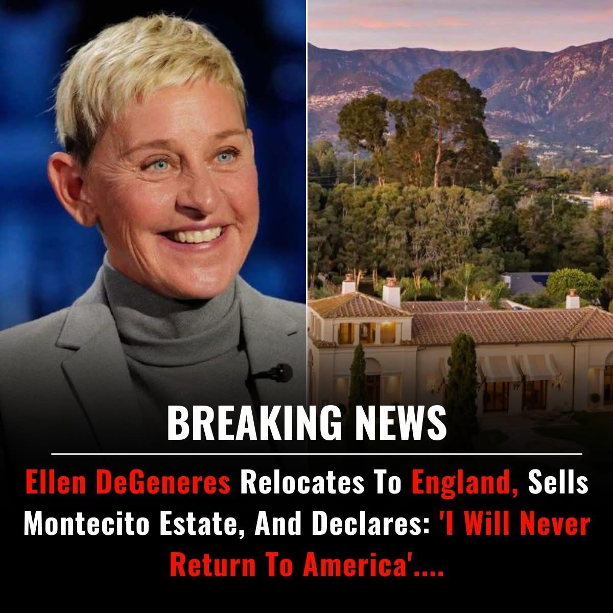 BREAKING: Ellen DeGeneres Flees to England, Claims America No Longer “Kind Enough” for Her