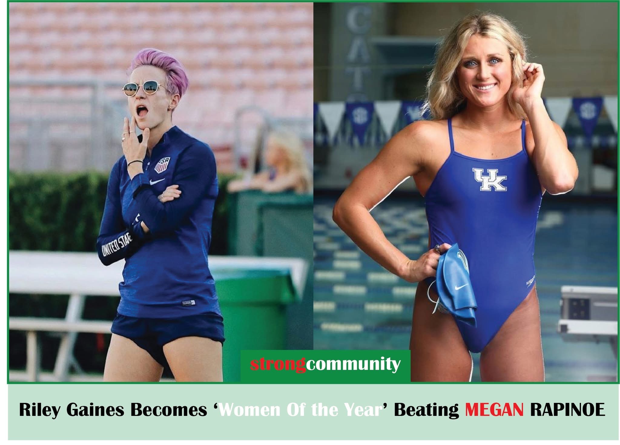 BREAKING: “Riley Gaines Claims ‘Woman of the Year’ Title Away from Megan Rapinoe”