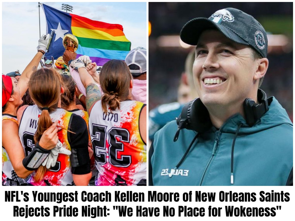 NFL’s Youngest Coach Kellen Moore of New Orleans Saints Rejects Pride Night: “We Have No Place for Wokeness”