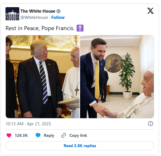 JD Vance sparks outrage after ‘lack of respect’ following Pope Francis’ death