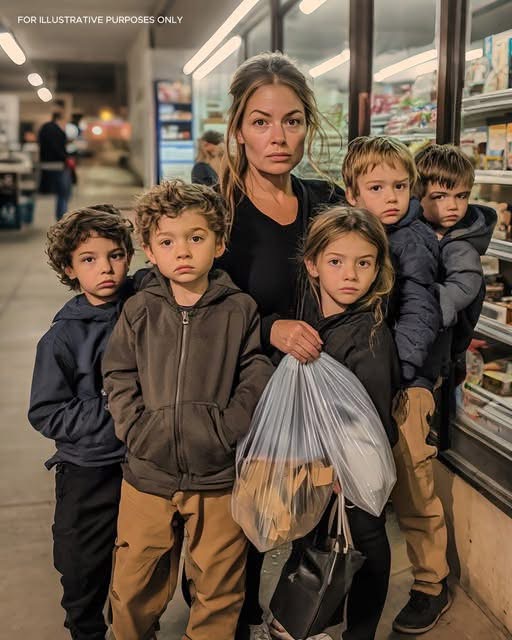 Single Mom of 5 Yelled at by Cashier for Being Short on Grocery Money – Moments Later… Someone says – “Your Bill is Already Covered!