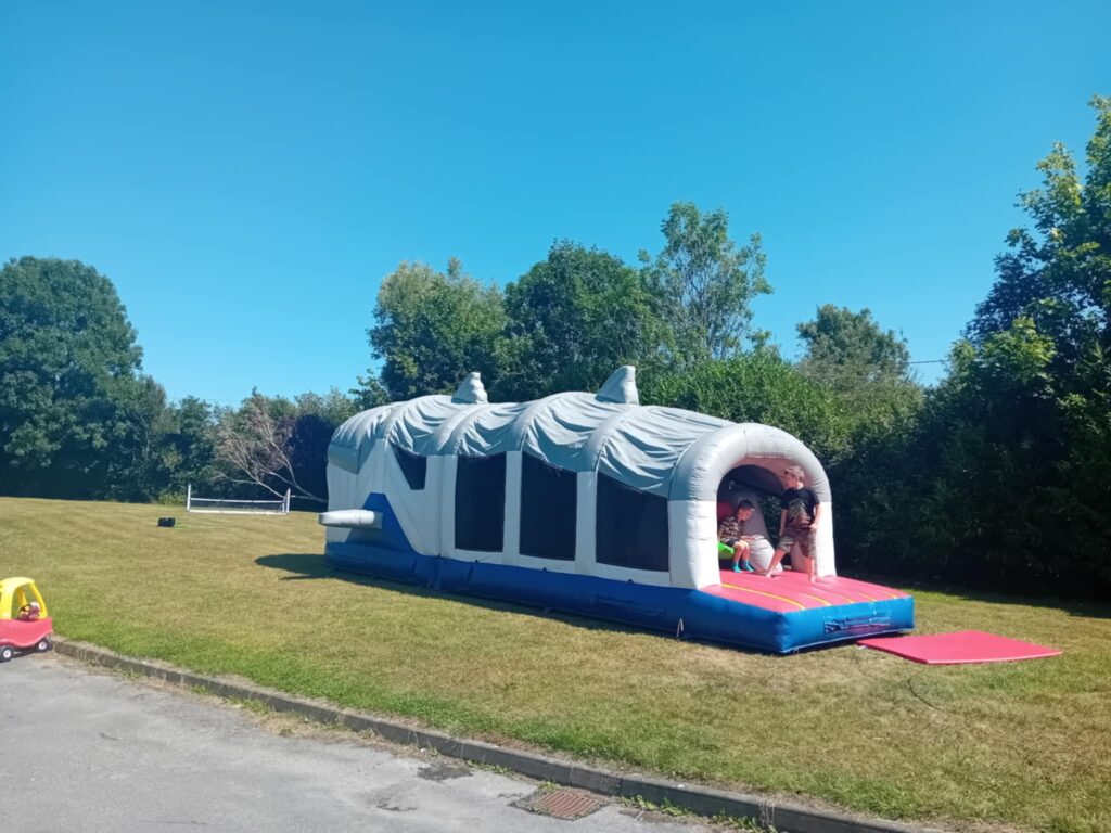 Suddenly the castle flew into the air